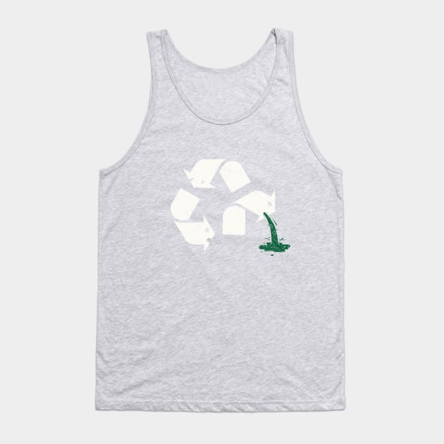 Green Sick Tank Top by enkeldika2